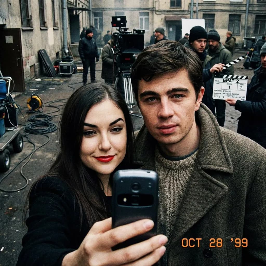 На съёмочной площадке