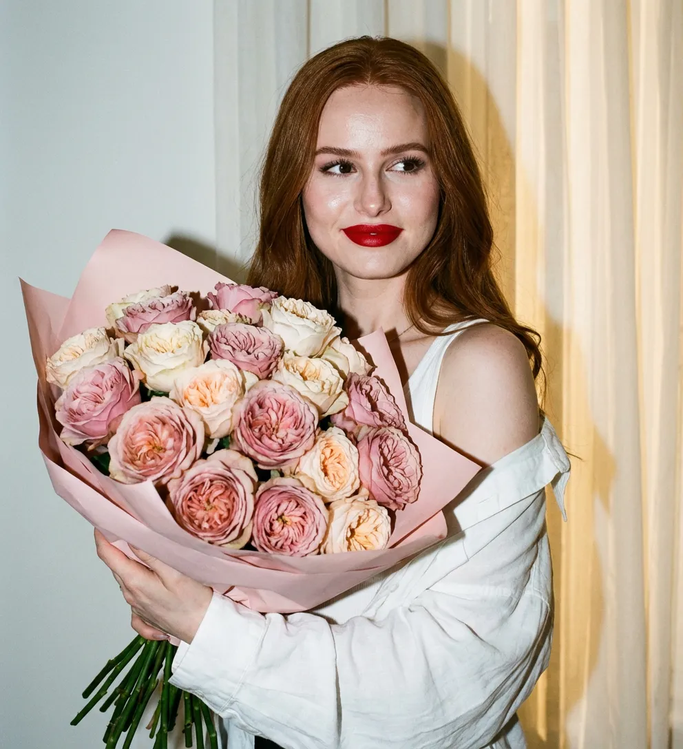 Фотосессия с цветами: Букет