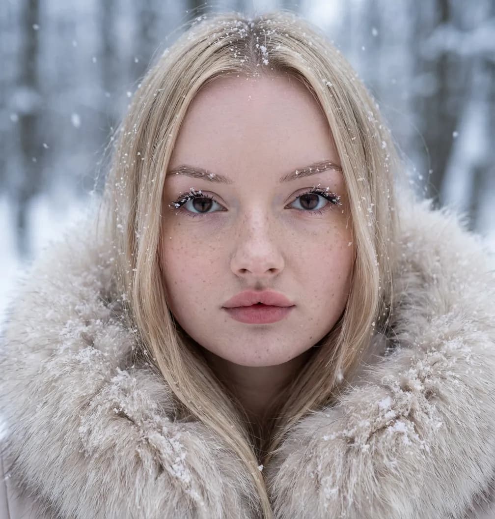 Зимняя фотосессия — идеи и примеры: Зимний портрет