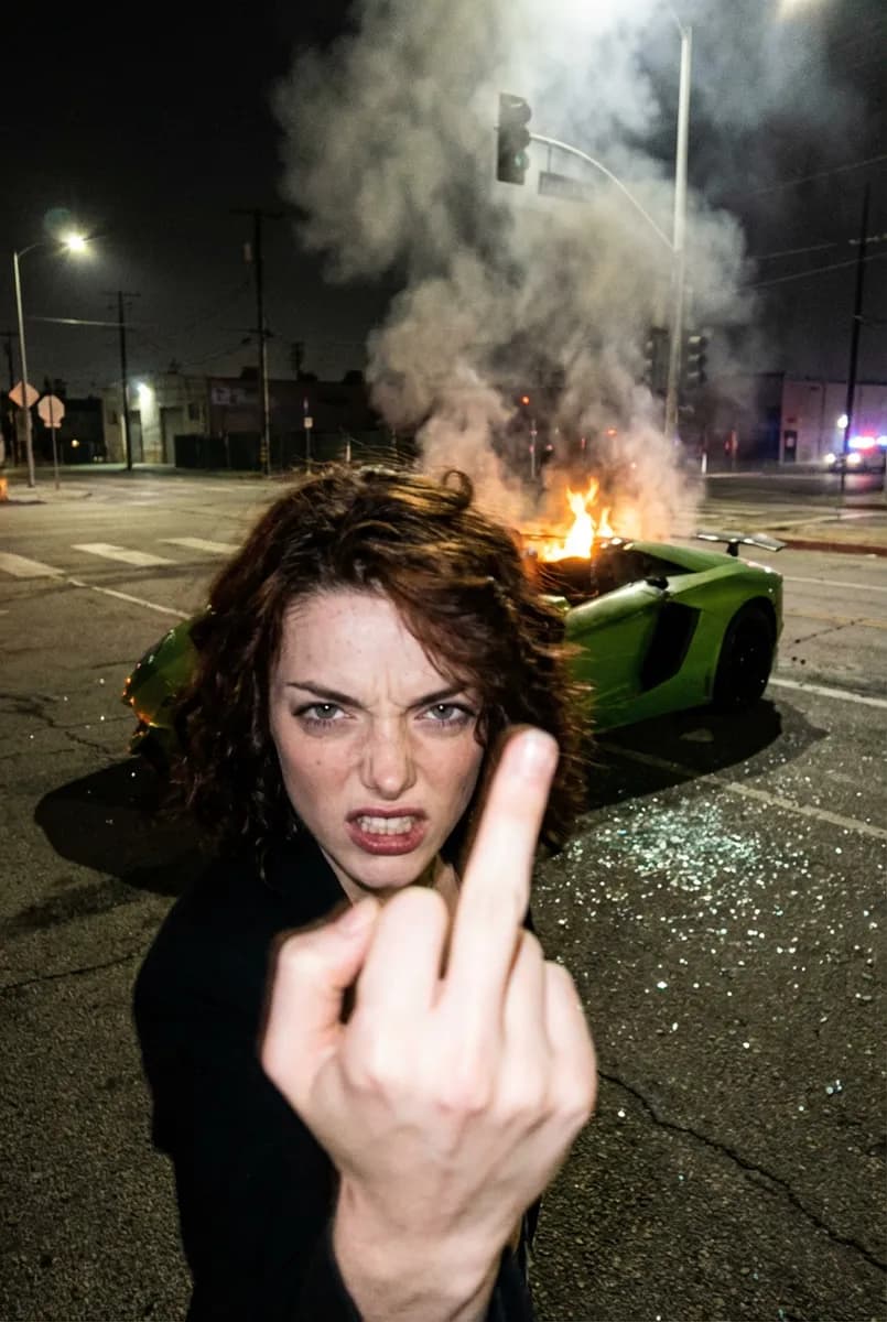 Ночная фотосессия — идеи и примеры: Ночной протест